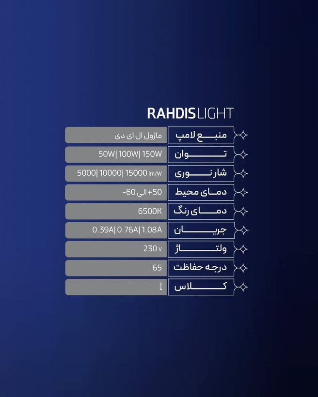 چراغ معابر رهدیس شب تاب